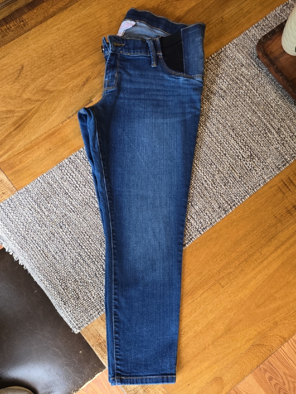 Isabel Maternity by Ingrid & Isabel Blue Skinny Crop Jeans